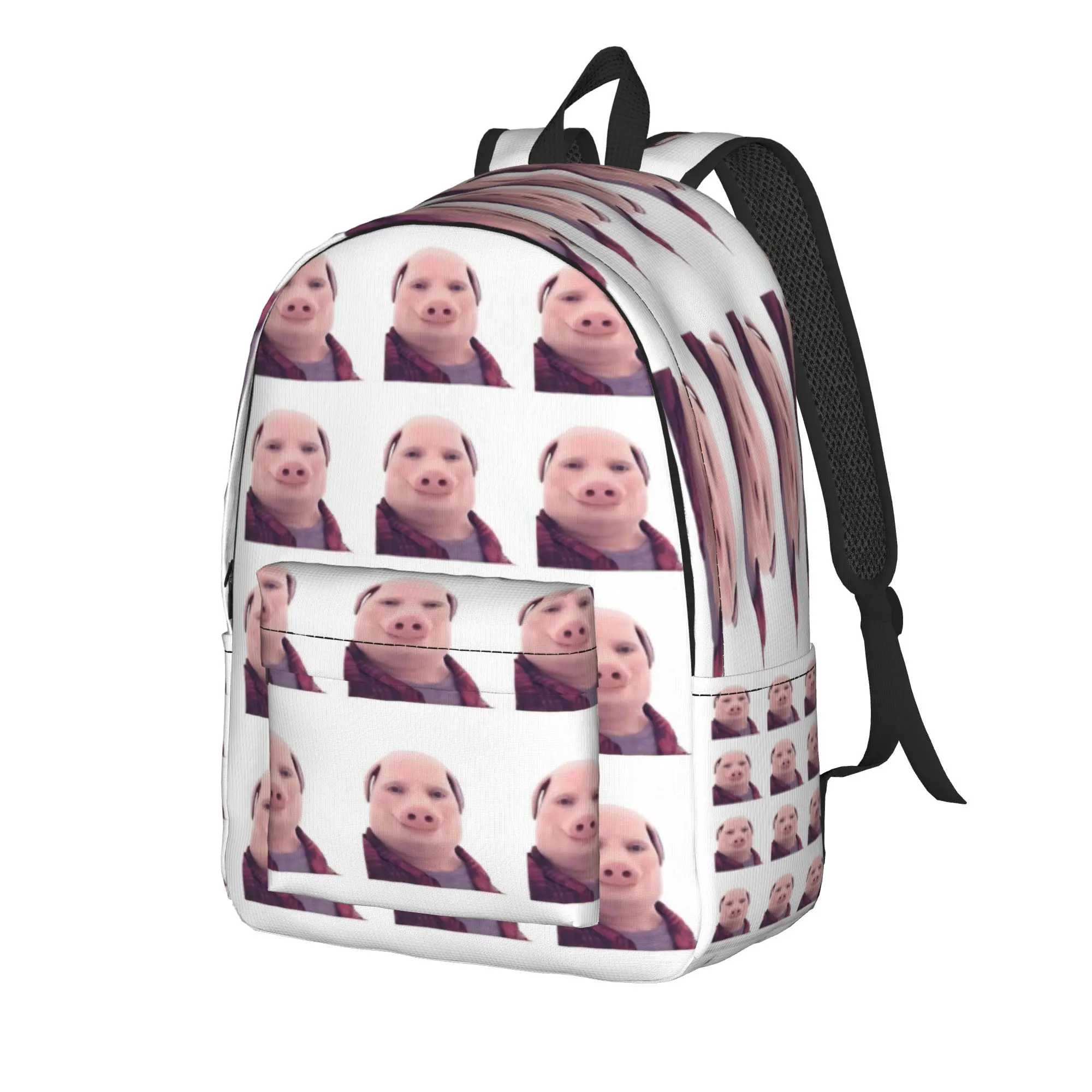 John Pork is Calling Backpack for Men Women Teenage Student Hiking Travel Daypack  Answer Call Phone College Shoulder Bag Sports