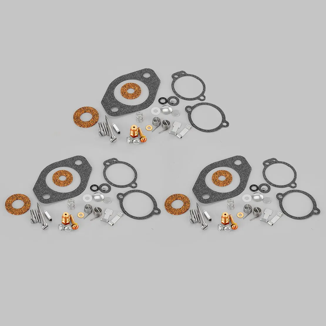 3 Sets Carburetor Repair Kits Fit For Mercury 65-150HP Inlines 1395-5109-1 18-7021