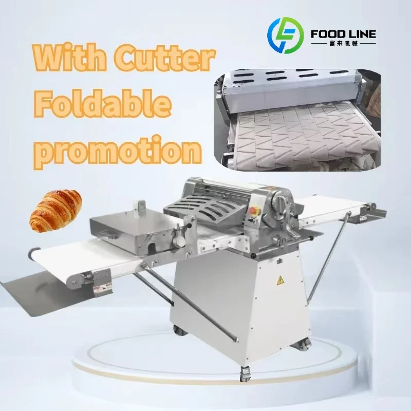 Masa Croissant Puff Pastry Roller Automatic Donut Dough Sheeter and Cutter Cutting Machine Customized