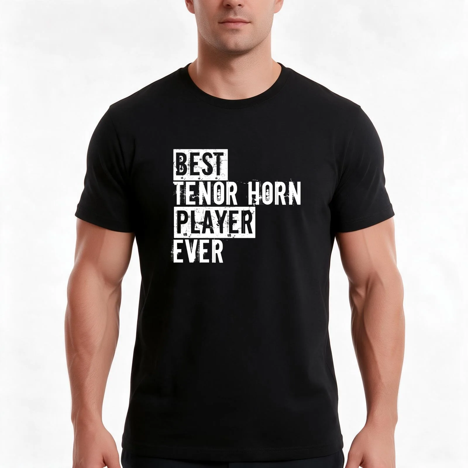 Funny Brass Music Best Tenor Horn Player Ever Hornist Shirt T-Shirt Summer Casual Cotton Tee Oversized Streetwear Tops