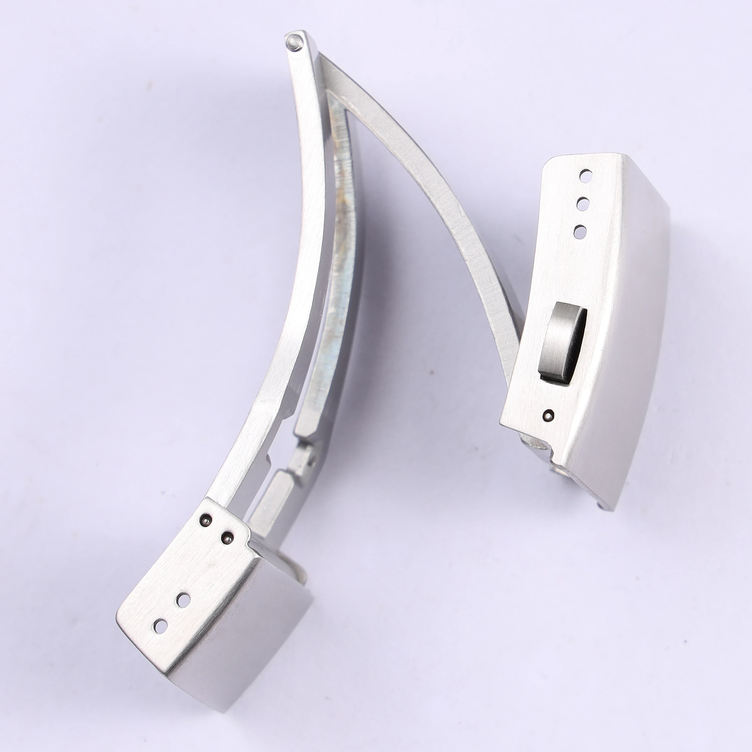 مشبك ساعة من الفولاذ المقاوم للصدأ مشبك نشر لحزام لونجين لونجين كونكويست هيدرو كونكويست L3.742 782 سلسلة 19 ملم