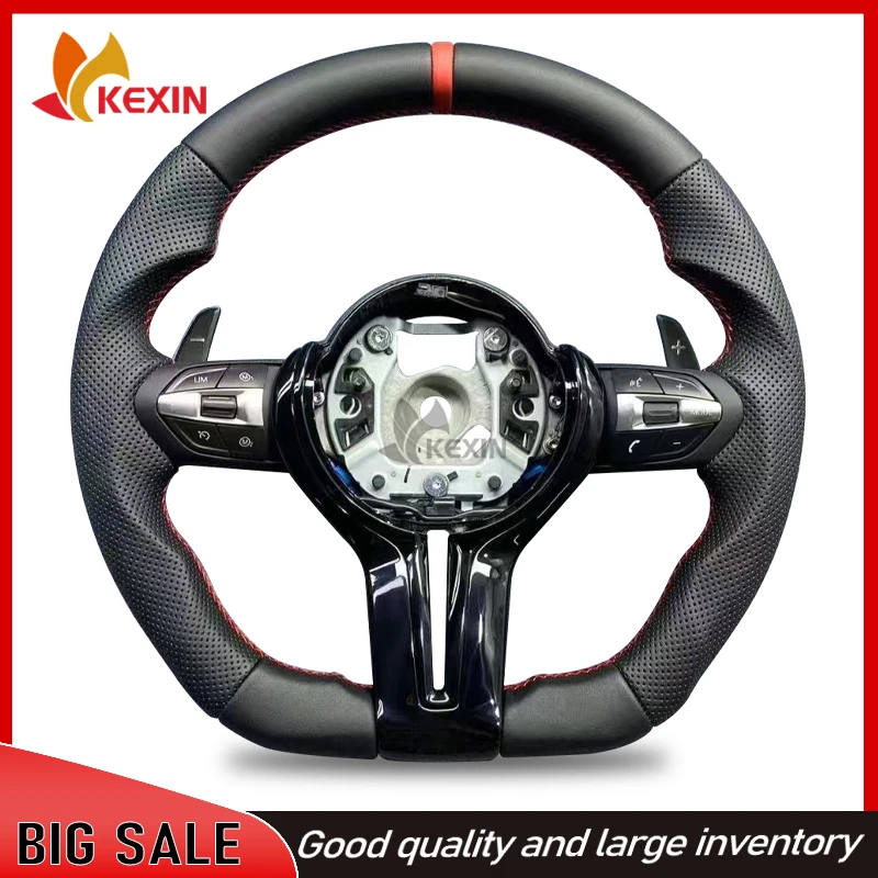 The Steering Wheel Suitable For Bmw F30 F10 F31 F20 E60 E90 Is Made Of Leather Material And Sports Steering Car Accessories