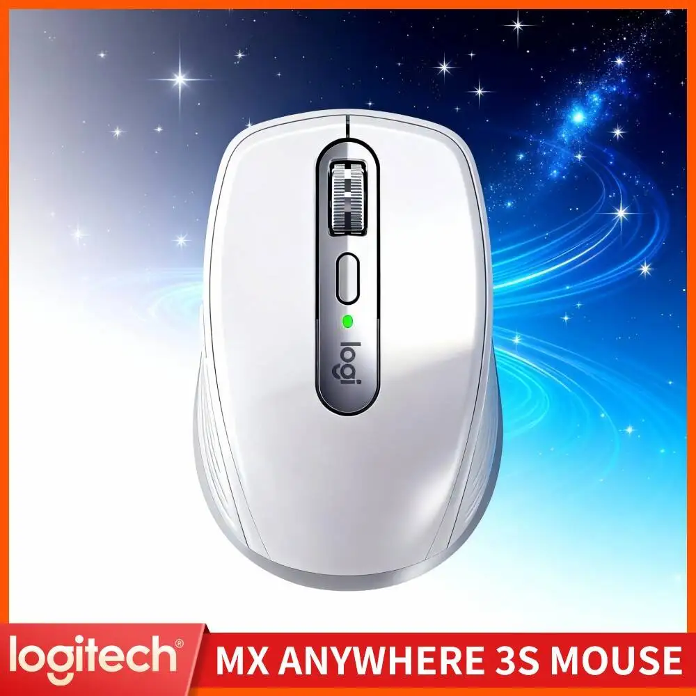 Logitech MX Anywhere 3S Ergonomic Wireless Mouse Anti-Slip Grip for Long Office Hours