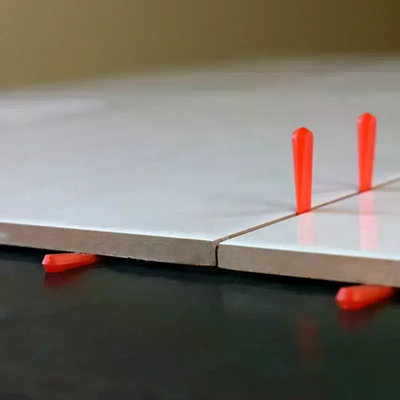 50/100Pcs Reusable Plastic Tile Wedge Spacer Leveling Clips Floor Locator Ceramic Tiling Laying Adjustment Construction Tool