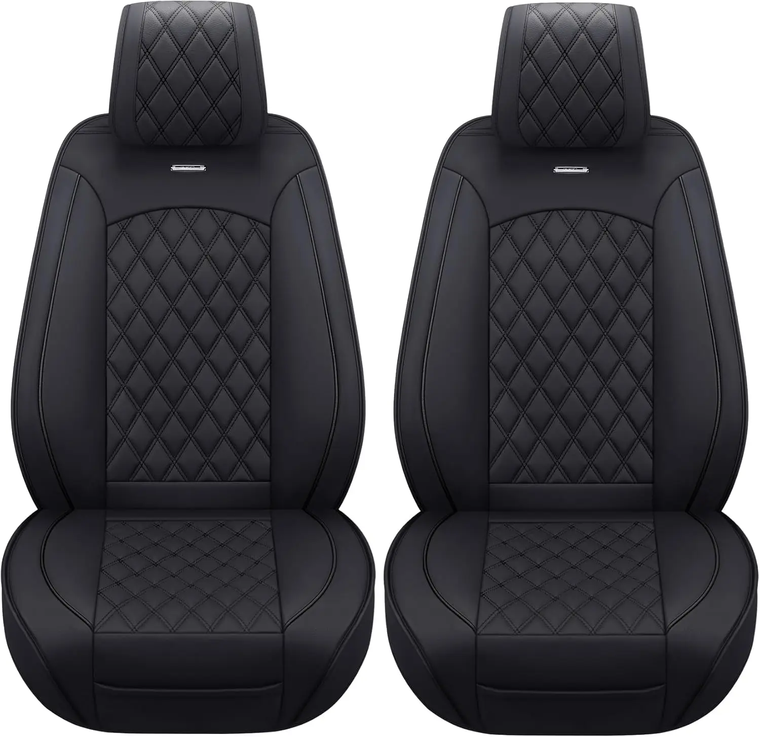 

Чехлы на передние сиденья по индивидуальному заказу для Ford F150 F250 F350 F450 пикапов 2009-2025, водонепроницаемая кожаная черная