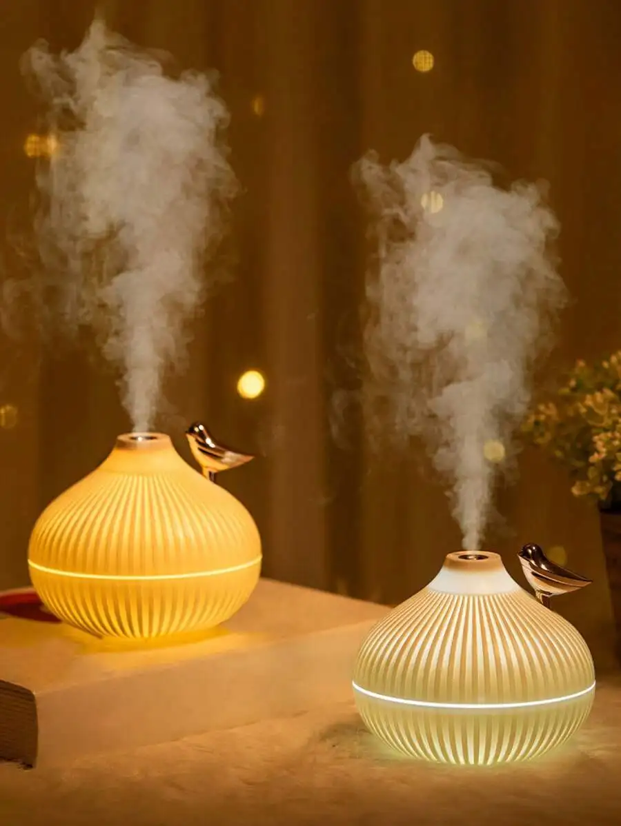 

1pc Portable Air Humidifier, 300ml USB Desktop Diffuser Humidifier With LED Night Light