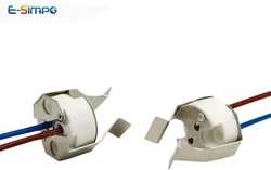 5pcs MR11 MR16 Socket Lamp Holder with Bracket LED Halogen G4 G5.3 Gu5.3 Light Socket Porcelain 20cm Long Wire Lead