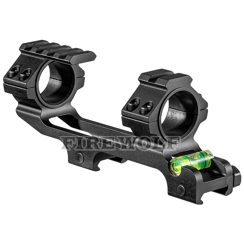 Dovetail Riflescops Siamese Mount 25.4mm/30mm Double Rings Bubble Level 20mm Rail Mounts With Compass Picatinny Rail On Top