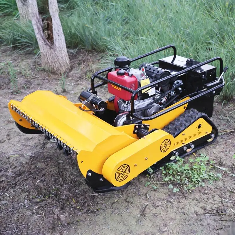 تخصيص المصنع يبيع مباشرة جزازات العشب التي يتم التحكم فيها عن بعد مع قدرة عالية من السلامة وإيقاف الطوارئ