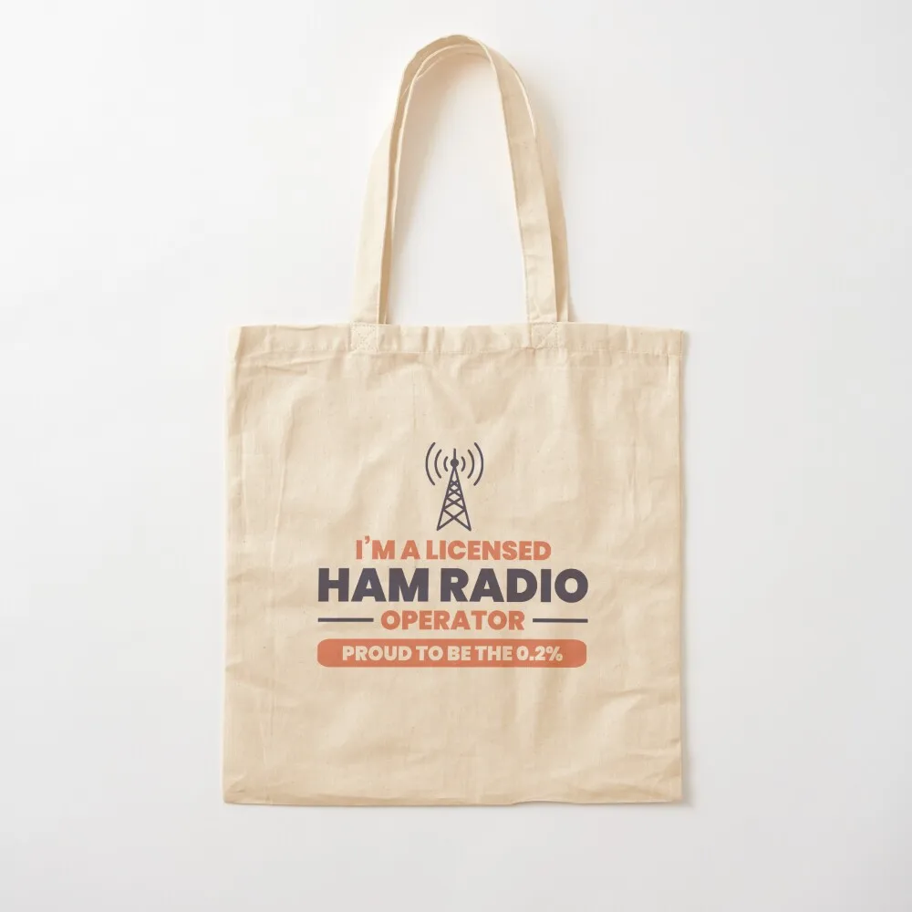 

Amateur Ham Radio Grandpa Fathers day Gift Tote Bag Fabric bag cute large Canvas