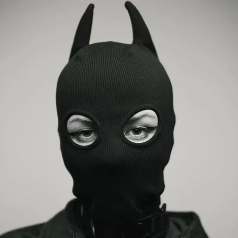 

High Street забавный стиль личность черная мультяшная маска для Хэллоуина косплей шляпа-маска