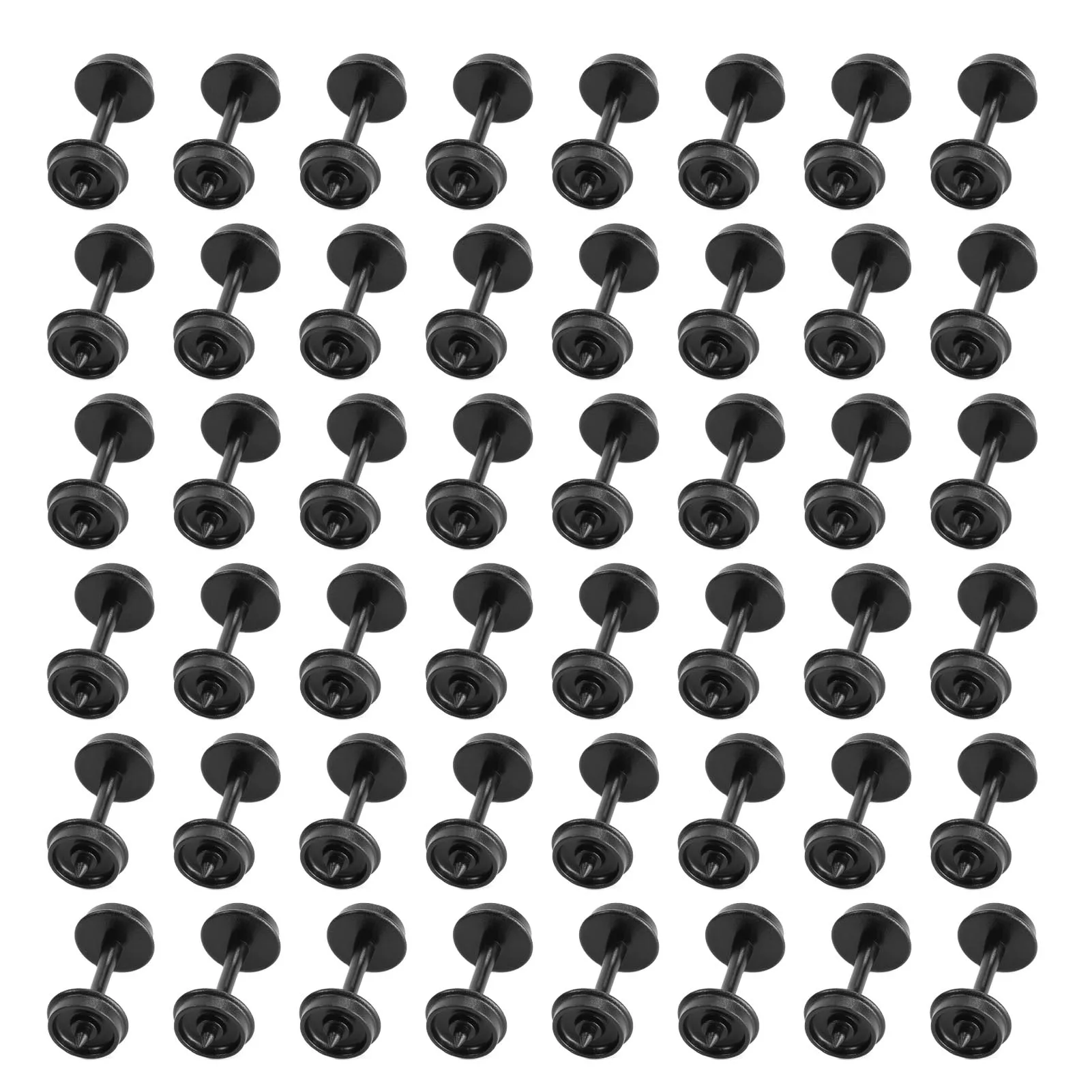 24pcs/48pcs POM Plastic 36\'\' Wheels for Model Trains 1:87 HO Scale 36\