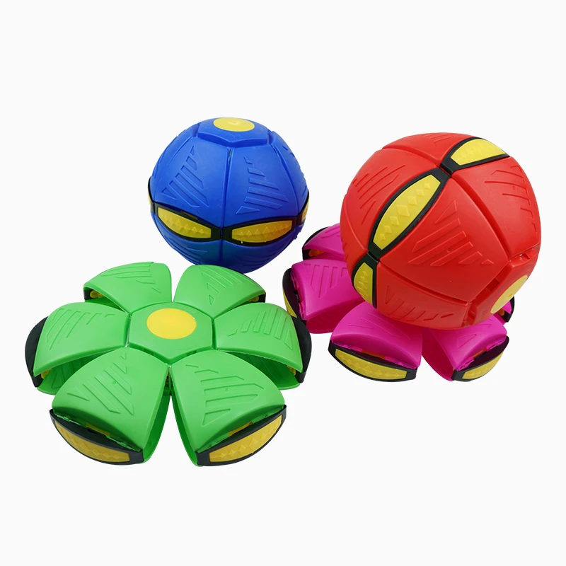 Pet Bouncy Ball Stepping Ball Flying Saucer Deformed Ball Two Forms Dog Bouncing  Outdoor Ball Toys Gift image 3