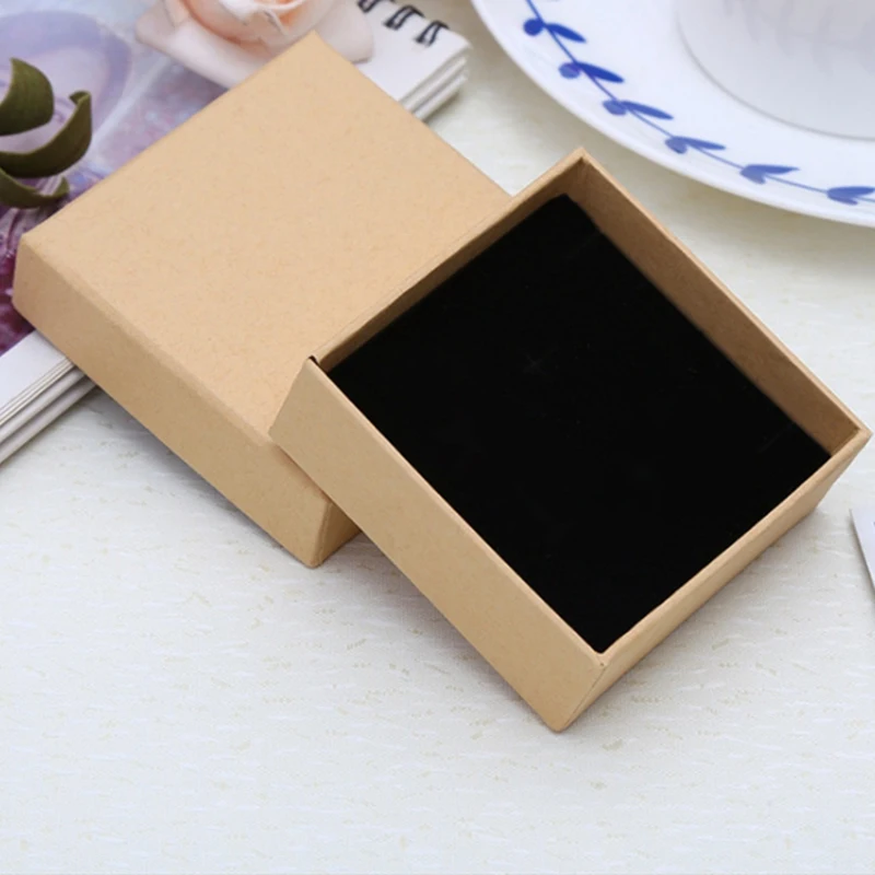 Cowhide Carton Jewelry Box Bracelet Box Earring Box Jewelry Box