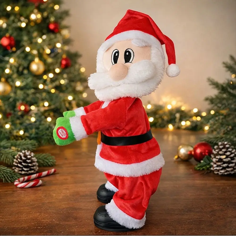 With Music Butt Shake Santa Claus Booty Shaking Animated Figure Electric Dancing Santa New Year Creative Santa Motorized Toy