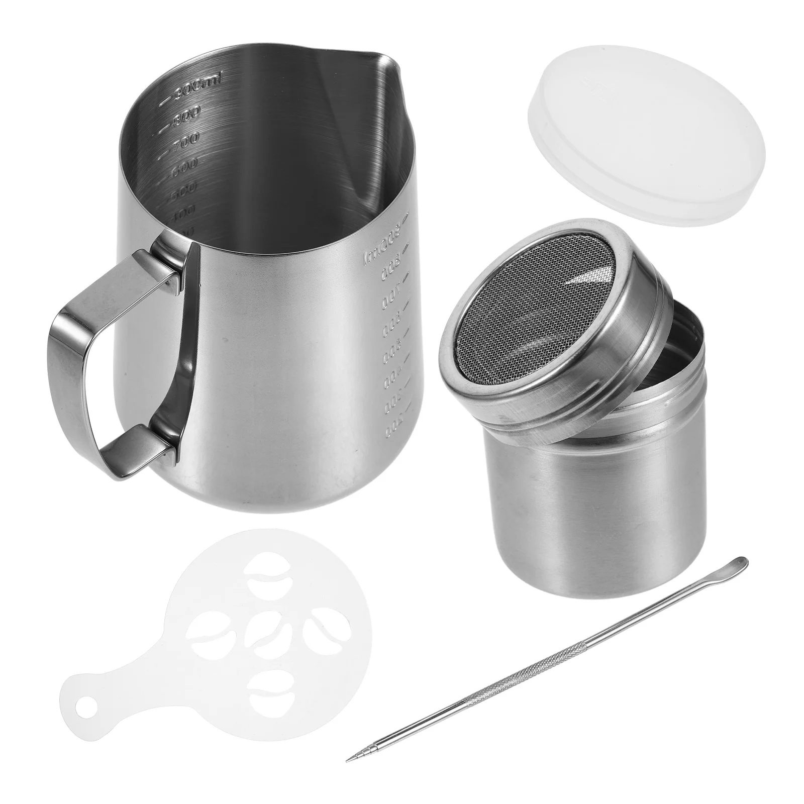 

1 Set Stainless Steel Milk Frothing Pitcher Coffee Art Cup Espresso Milk Jug For Latte Cappuccino Chocolate Juice Kitchen Bar