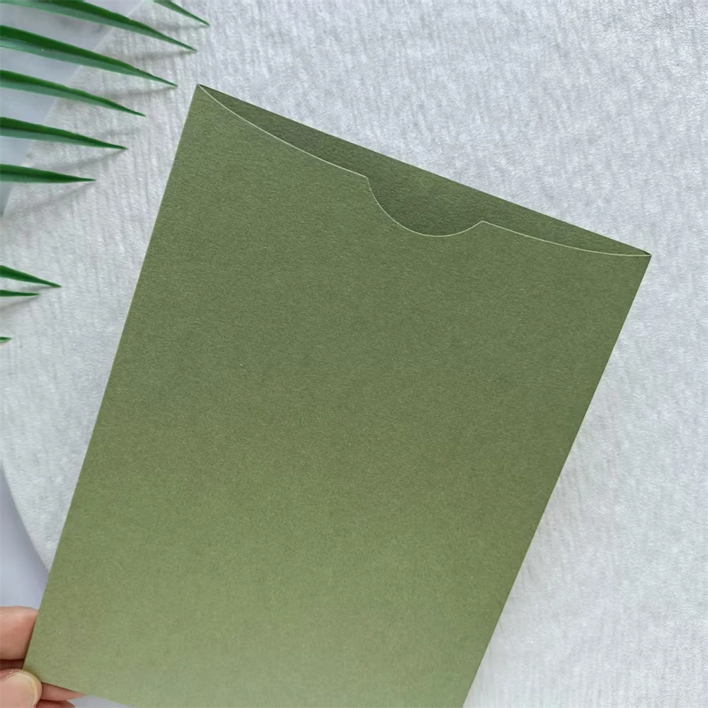 DIY Wedding Invitation Pocket Envelop Fit For 5x7 Inserts Party Gift Cards Customized Printing Available 50pcs
