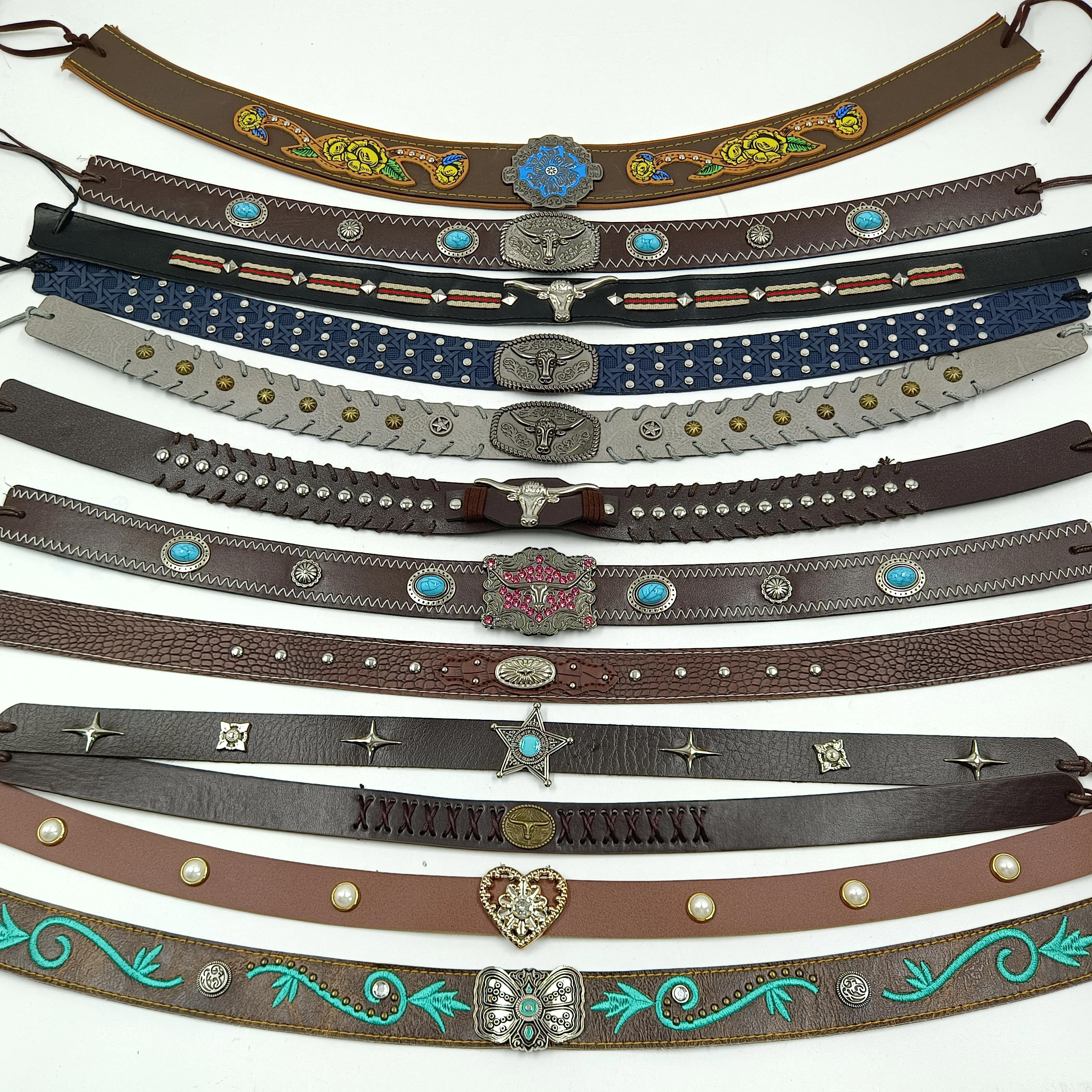 

Fedora belt bull head accessories men's and women's hat accessories belt belt buckle outdoor decoration