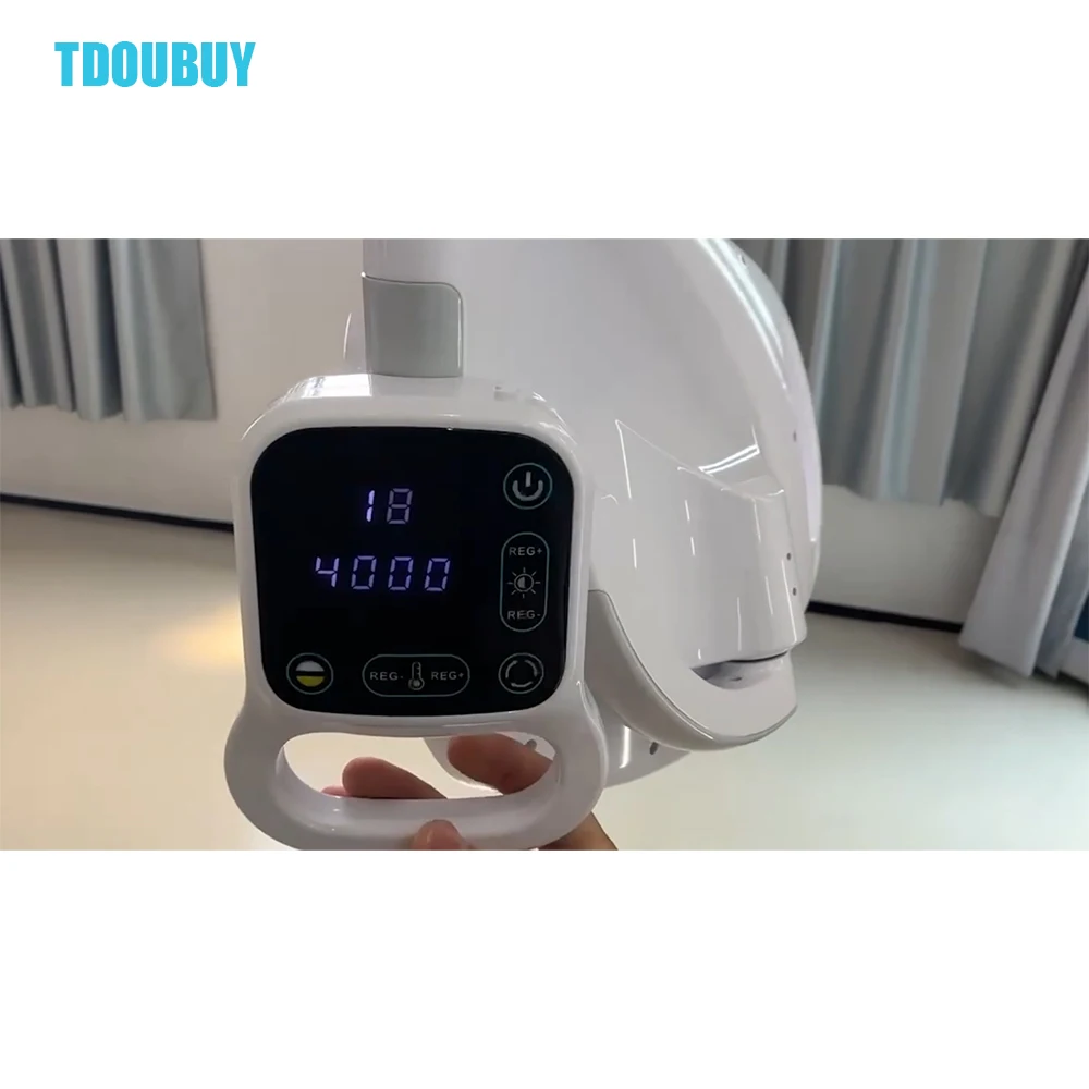 TDOUBUY 70000Lux 12Pcs Bulb Oral Lamp Clinical Led Light Sensitive Shadowless for Ceiling Mobile Dental Chair Unit