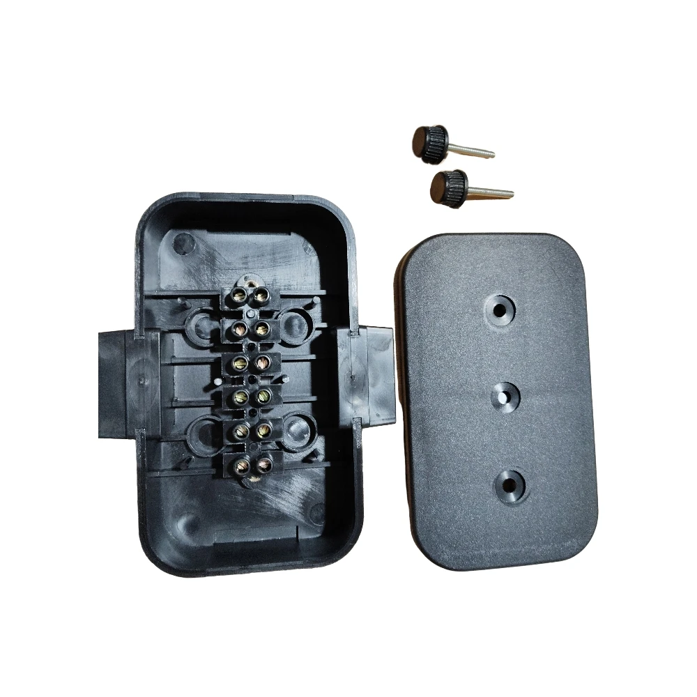 Trailer Cable Junction Box 6-Terminal with Two Screw Nuts Heavy Duty