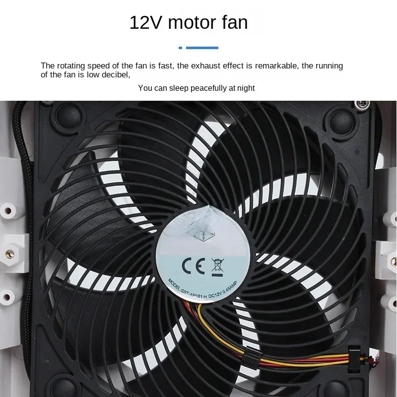 Accessories 12V Can Be Closed Air Outlets Household Kitchen Ventilator Side Mounted Heat Dissipation