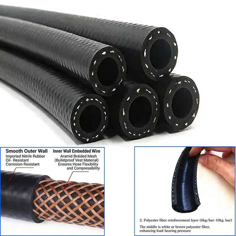 NBR electric nozzle, oil pipe, fuel pipe, diesel pipe, automotive motorcycle pipe, flexible and pressure resistant rubber pipe
