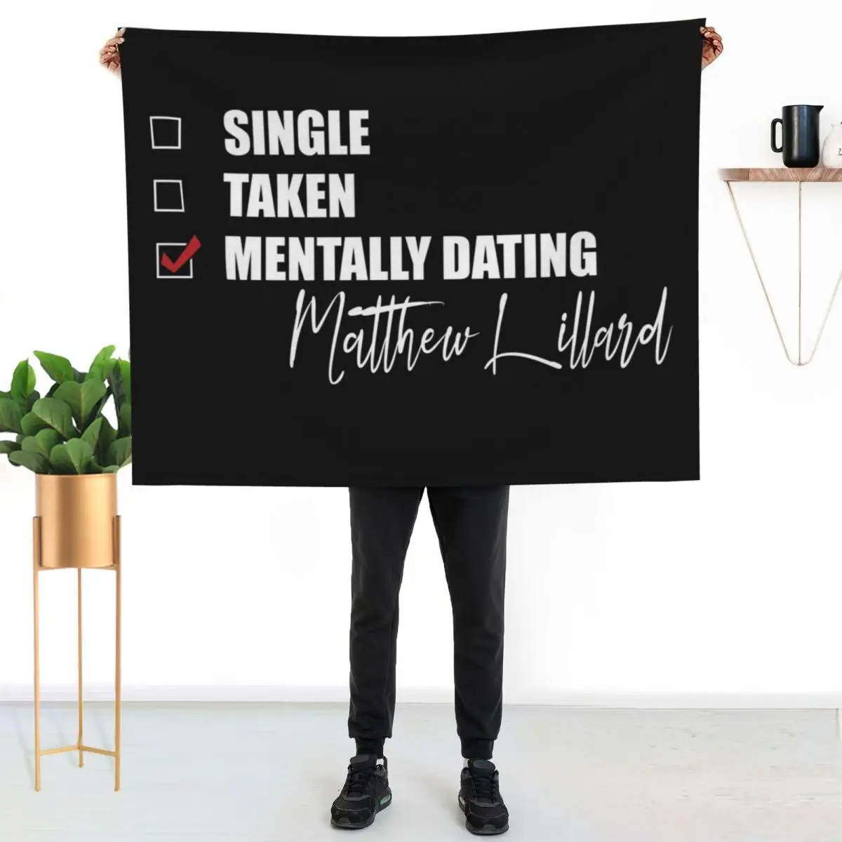 Mentally Dating Matthew Lillard Throw Blanket Moving Single For Sofa Thin For Decorative Sofa Sofa Shaggy Blankets