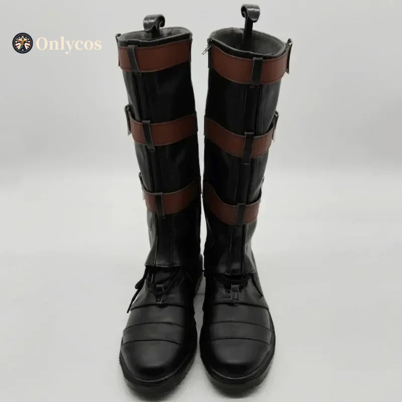 Botas de cosplay del Capitán América, zapatos de personaje de anime, accesorio para fiesta de Halloween y carnaval, Onlycos