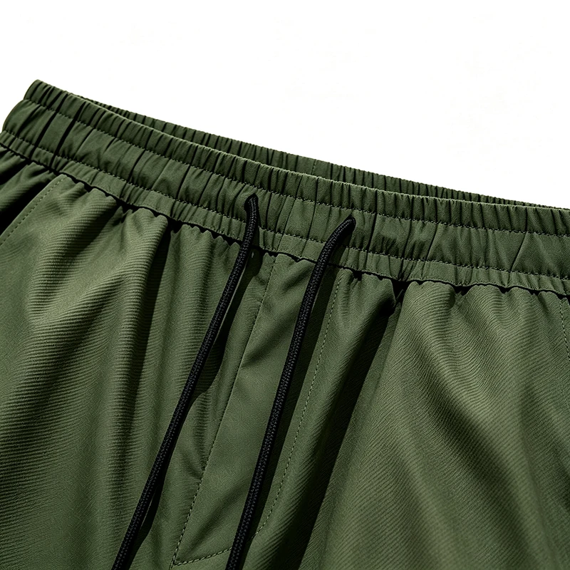 Men New Cargo Capri Pants Loose Fit Elastic Drawstring Waist Multi Pocket Outdoor Walking Holiday Summer Casual 7/8 Trousers view 5