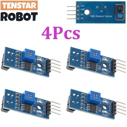 4Pcs TCRT5000 Infrared Reflective Sensor IR Photoelectric Switch Barrier Line Track Module Diode Triode Board 3.3v