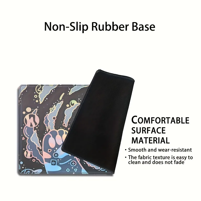 Cat Claw Dice Game paymat , Smooth Surface for Anti-Slip Rubber Base and Trade Card Game, Table and Adult Durable Game Pad