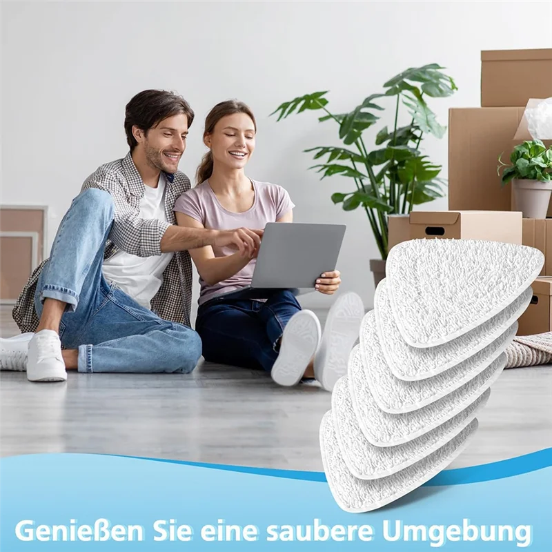 

TCF-For Vilead Steam Plus Replacement Parts 6 PCS Erect Cloth For Steam Vacuum For Vileda Floor Clean