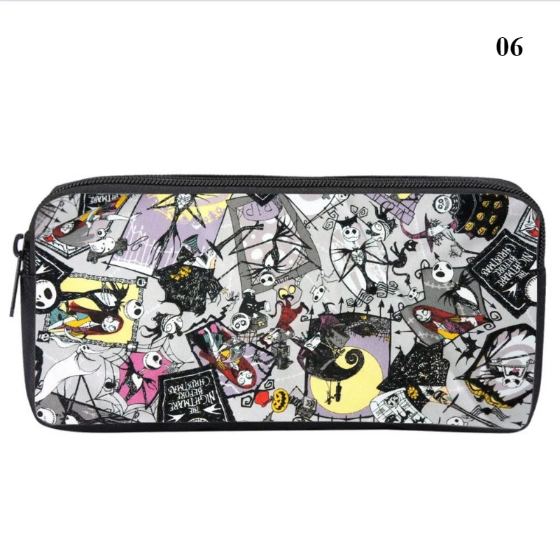 The Nightmare Before Christmas Pencil Case Cartoon Large Capacity Pen Bag Student Stationery Organizer School Office Supplies