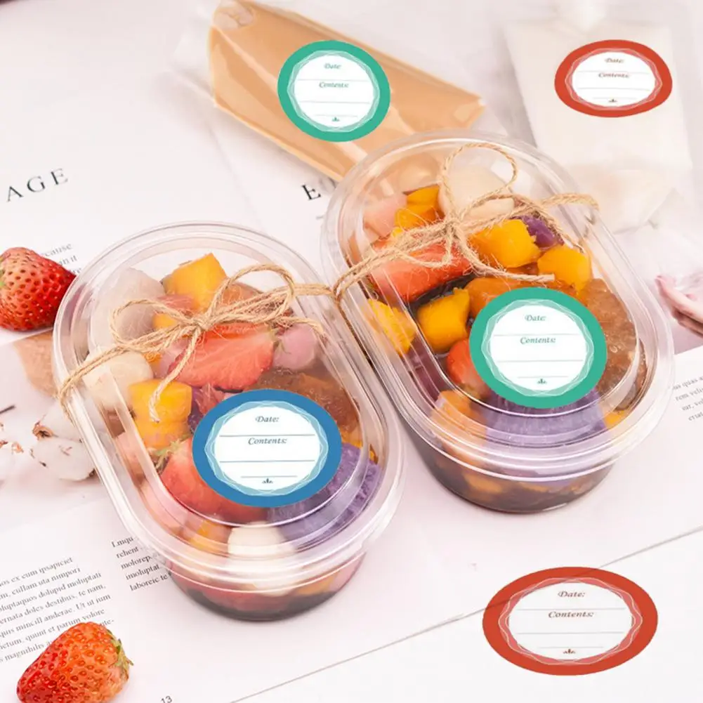 Roll Stickers Round Oil Proof Sticker Tearable Effective Classification  Useful Office Easy Clean Roll Label