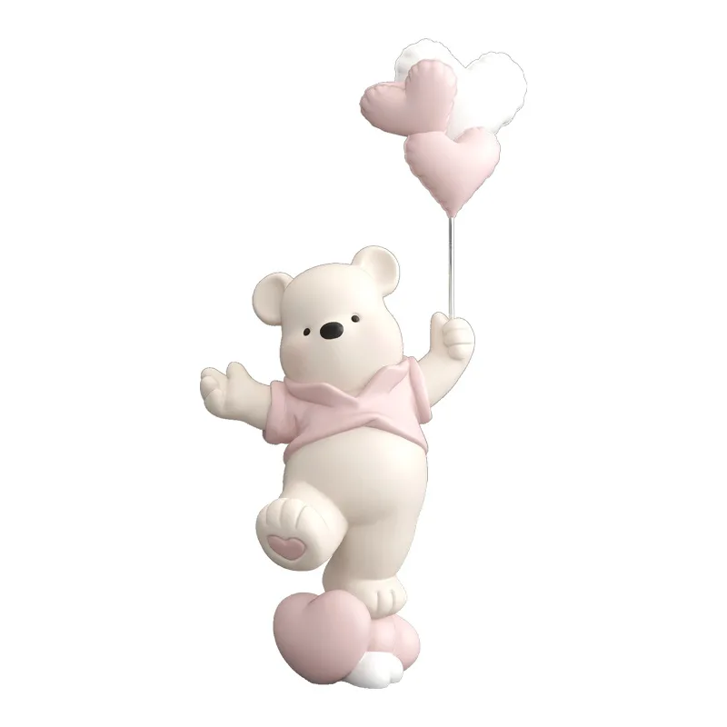 Creative Cream Storm Bear Desktop Decoration Living Room TV Cabinet Wine Cabinet Home Decor Birthday Gift Sculpture Home Decor