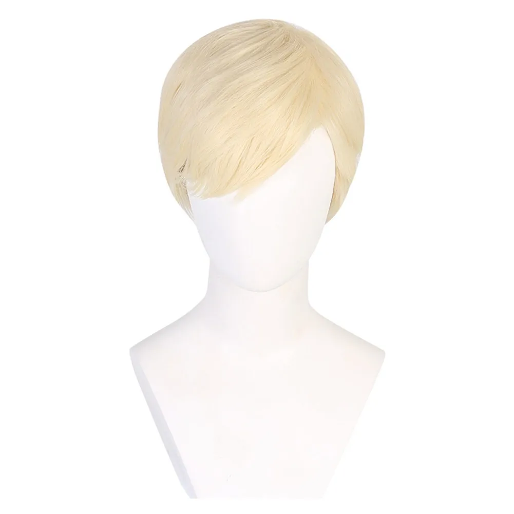 Ken Cosplay Wig For Adult Men Roleplay Heat Resistant Synthetic Hair Carnival Halloween Costume Party Accessories Props