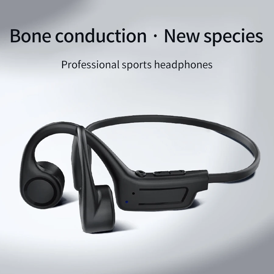 Bone Conduction Bluetooth Headphones Open Ear Design for Indoor Gaming Running Jogging Cycling Headset Water-resistant for daily