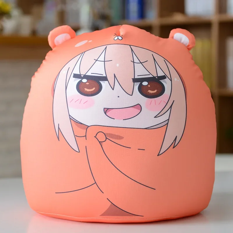 

40/55cm Kawaii Anime Sankaku Head Himouto Umaru Chan Umaru DOMA Cosplay Plush Stuffed Sofa Decoration Toys Doll Christmas Gifts