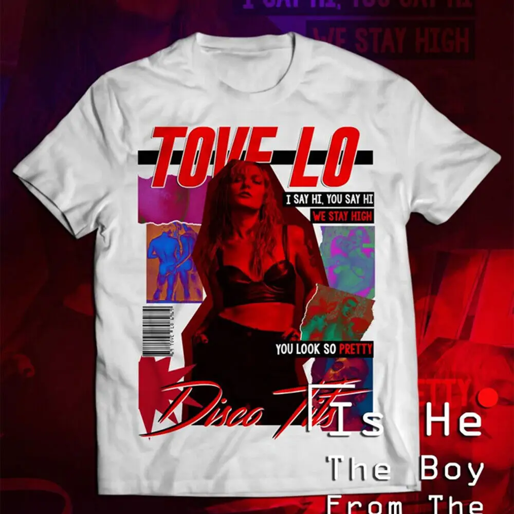 New Rare Tove Lo DISCO TITS Gift For Fans Unisex All Size Black T-Shirt HS1040