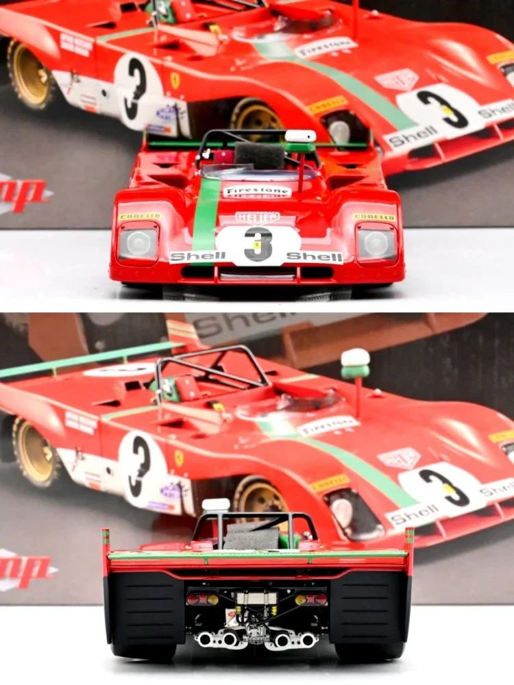 GMP 1:18 312PB #3 TargaFlorio 1972 Champion Racing Simulation Limited Edition All Open Alloy Metal Static Car Model Toy Gift
