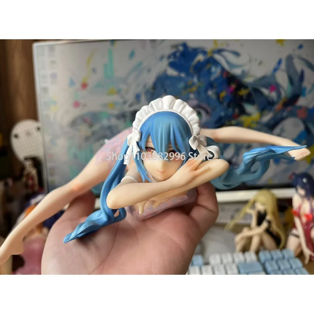 9cm anime japonês hentai figuras kawaii azul cabelo menina gabriella pvc ação estatueta adulto coleção modelo brinquedo boneca