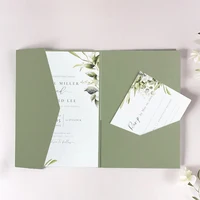 30 Uds. Sobres verdes de 18x13cm para invitación de boda pequeñas empresas bolsa de almacenamiento de suministros de papelería de papel de alta calidad 250g