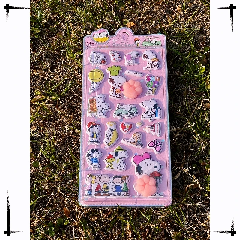 Adorable Cartoon Snoopy Stickers Glow-in-the-Dark Soft Cat Paw Squishy Cute Stress Relief Toy Unique Gift For Friends And Family view 5