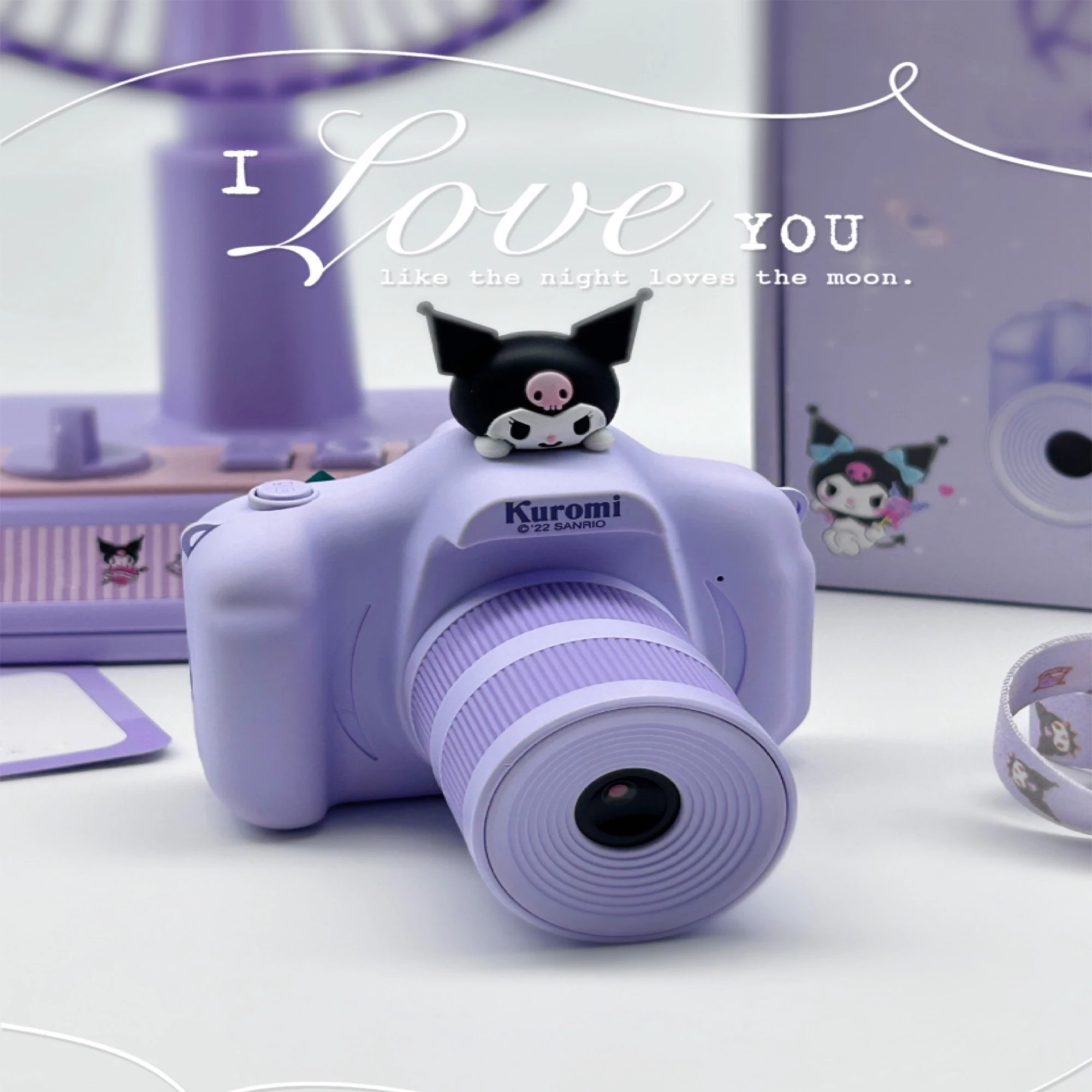 Sanrio HelloKitty Digital Camera Front And Back HD Dual Camera Cartoon Game Function DV Recording 1080P Can Insert TF Card