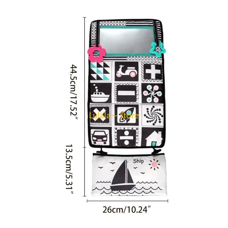 Y4QA Cartoon tkanina książka miękka zabawka piszczałka książka dla noworodków przedszkole