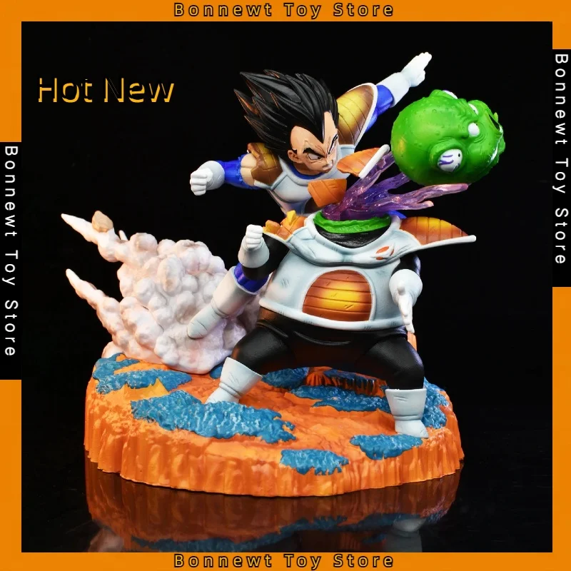 

New 21cm GK Dragon Ball MRC Vegeta VS Gudu Anime Battle Figure Model Ornament Scene Peripheral Gift