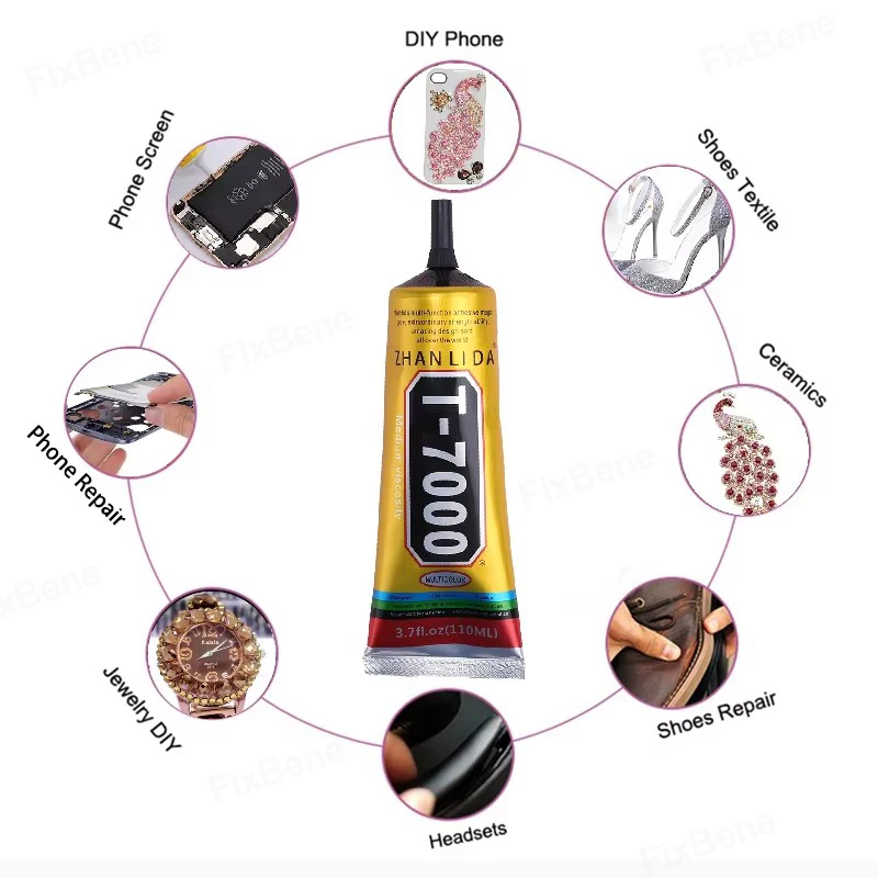 شفاف أسود الغراء الهاتف المتكلم ساعة إصلاح سوبر لاصق الغطاء الخلفي الإطار شاشة Lcd تسرب T8000 E7000 T9000 Zhanlida #5