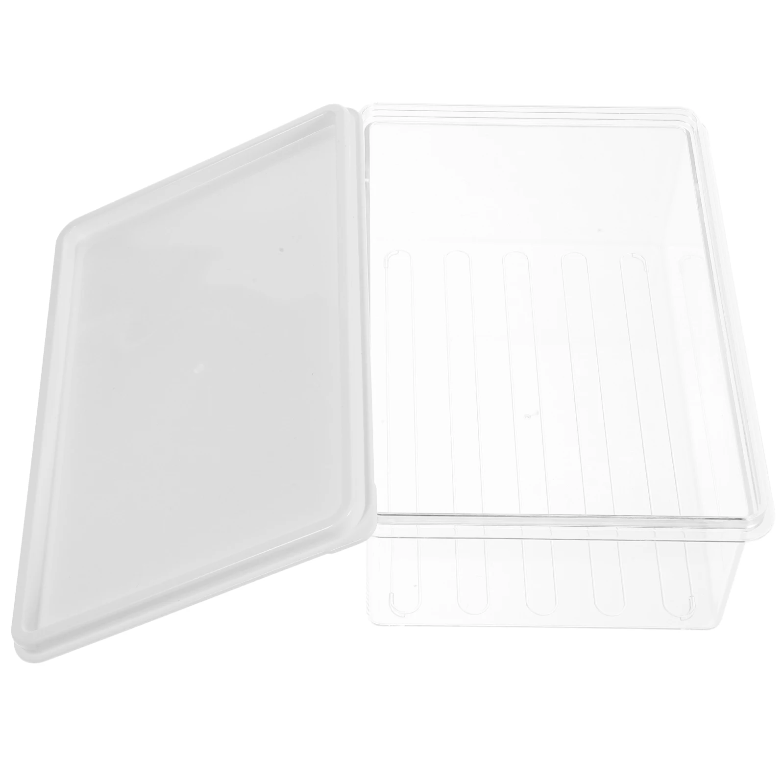 

Bacon Saver Box Clear Meat Storage Container Reusable Organizer for Refrigerator Meat Fruit Vegetable Fruit Box