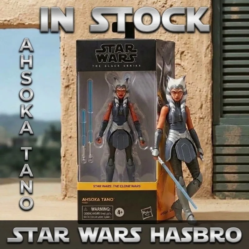 star-wars-100-original-hasbro-ahsoka-tano-articulated-joints-moveable-the-black-series-in-stock-collect-toy-gifts-model