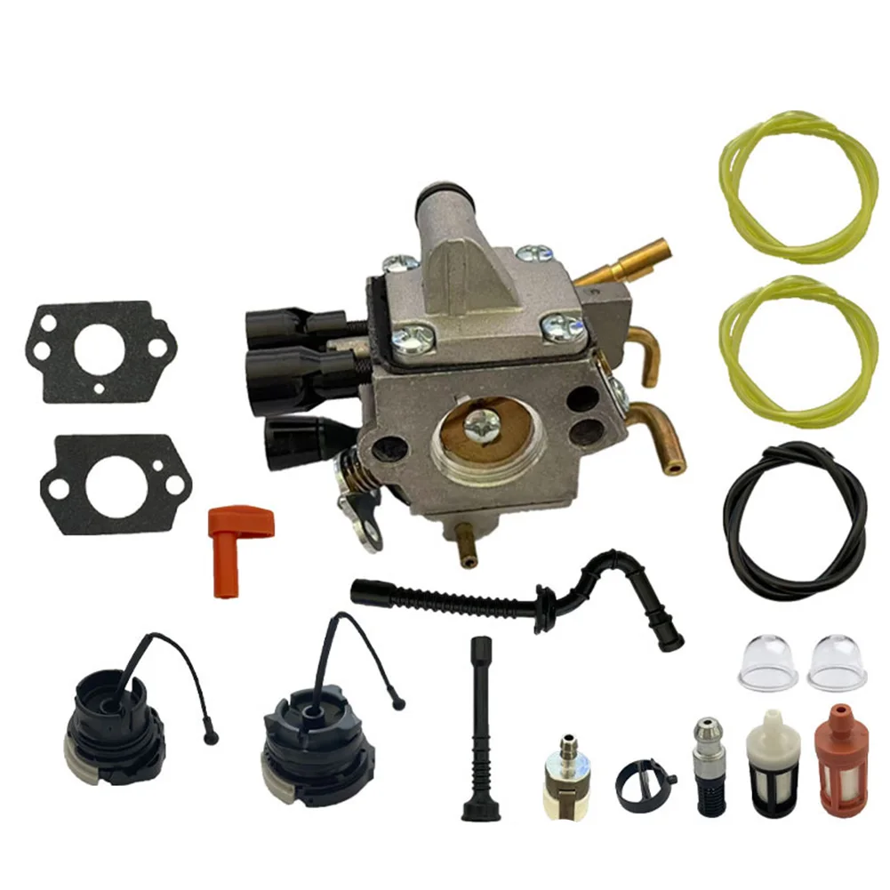 For Outdoor Logging Carburetor Kit MS193 Replacement As Picture Smooth Cutting Performance Precision Engineering